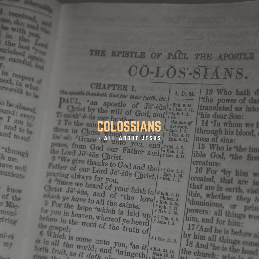 Christian Core Values – Colossians (Part Twelve)